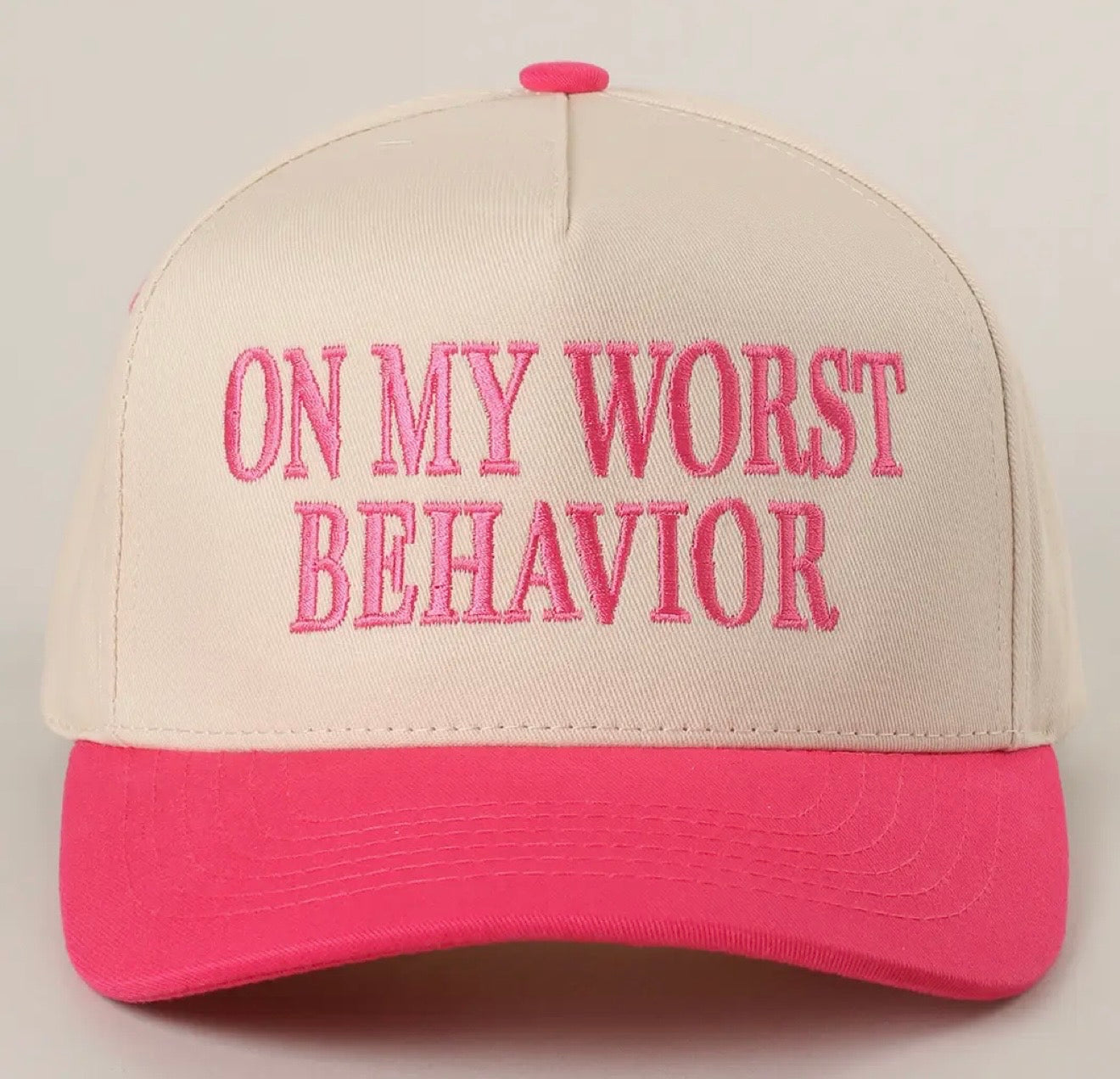 On My Worst Behavior Hat