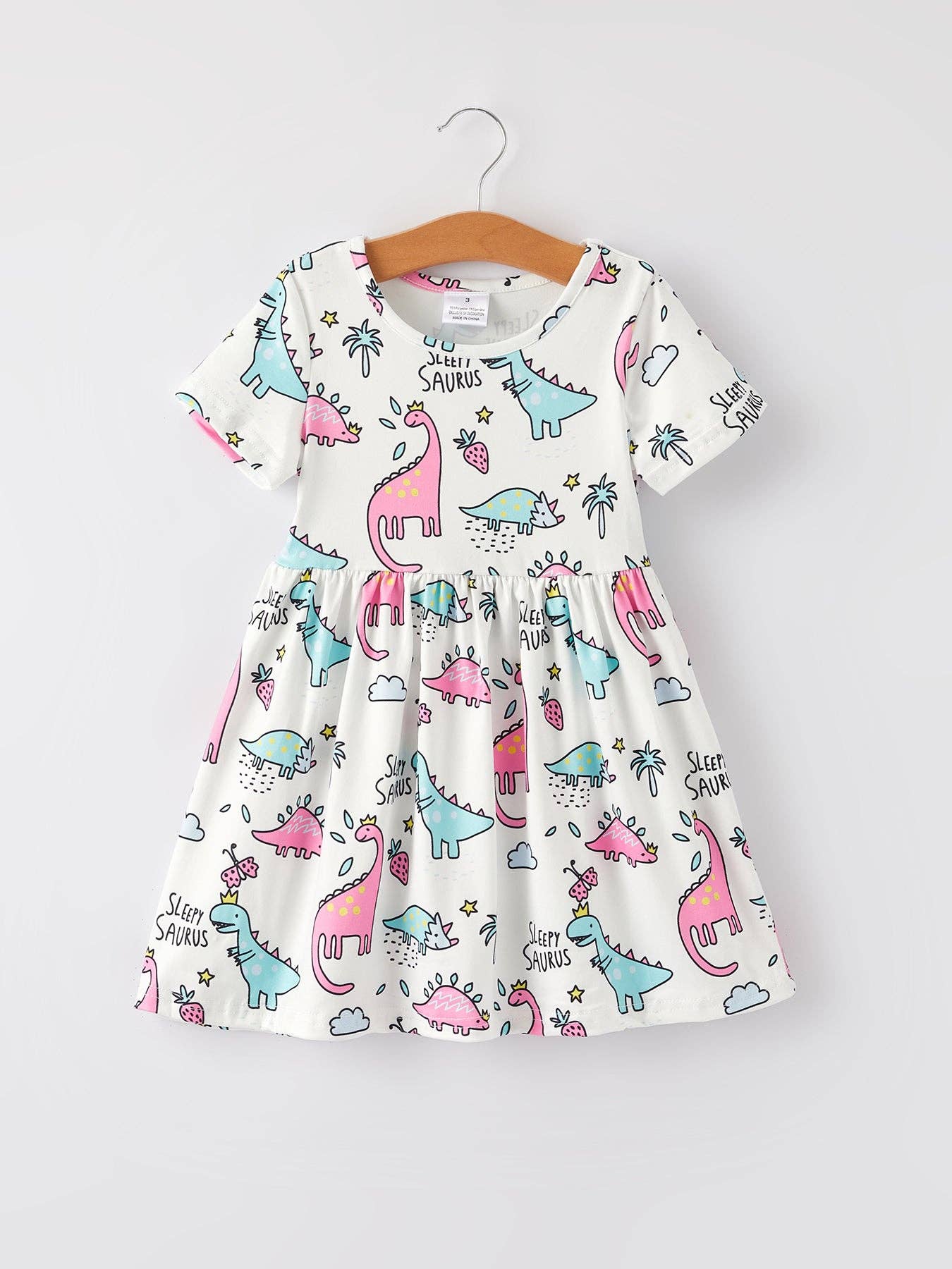 Sleepy Saurus Twirl Dress