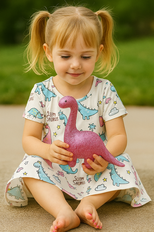 Sleepy Saurus Twirl Dress