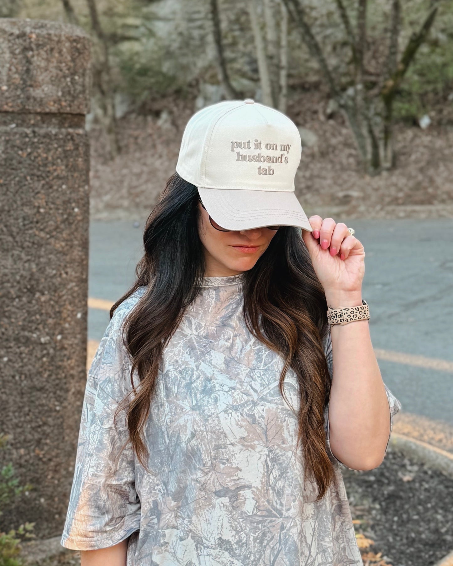 put it on my husband tab hat