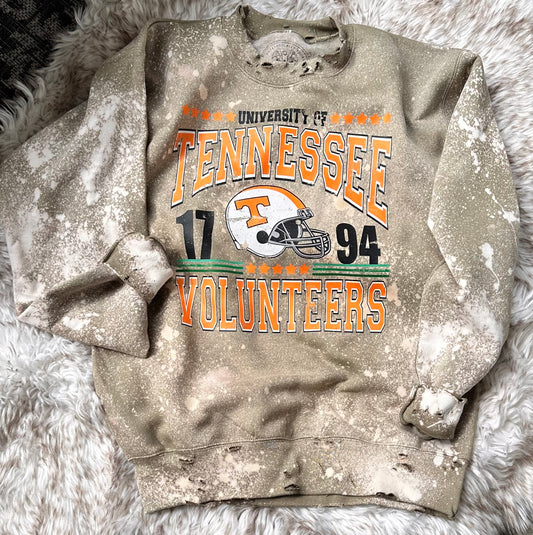 Green Thrifted Tennessee Sweatshirt