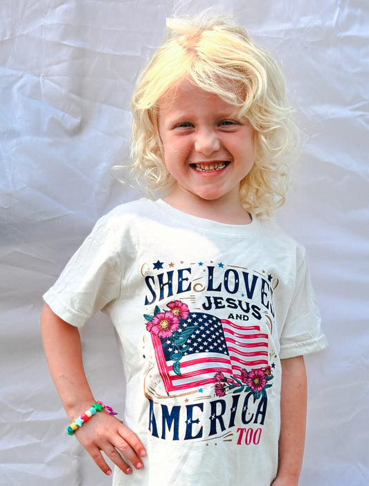She loves Jesus and America too tee