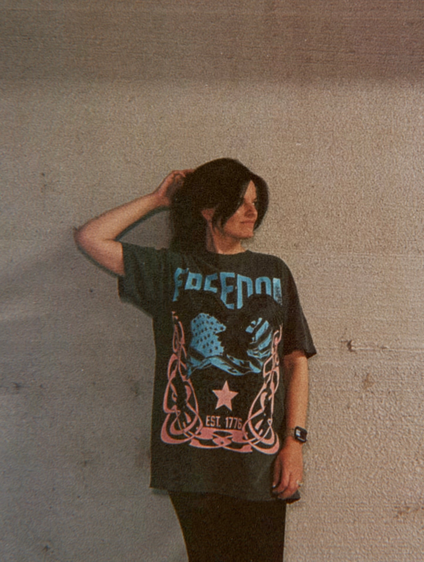 Distressed Freedom Babe Tee