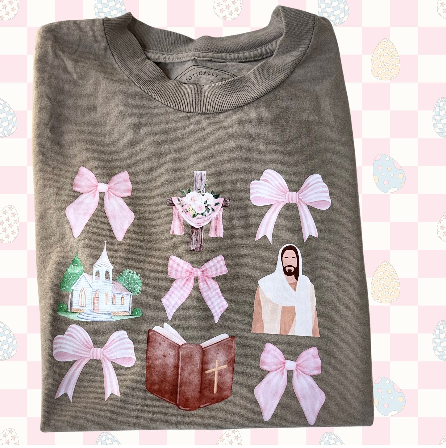 Sunday Bows + Faith Distressed Tee